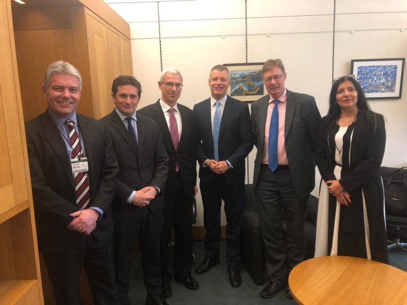 Plymouth’s MPs with Barden executives in February of this year