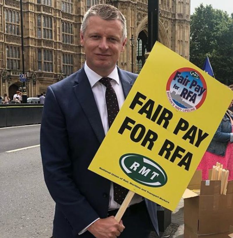 Fair Pay For RFA protest outside Westminster