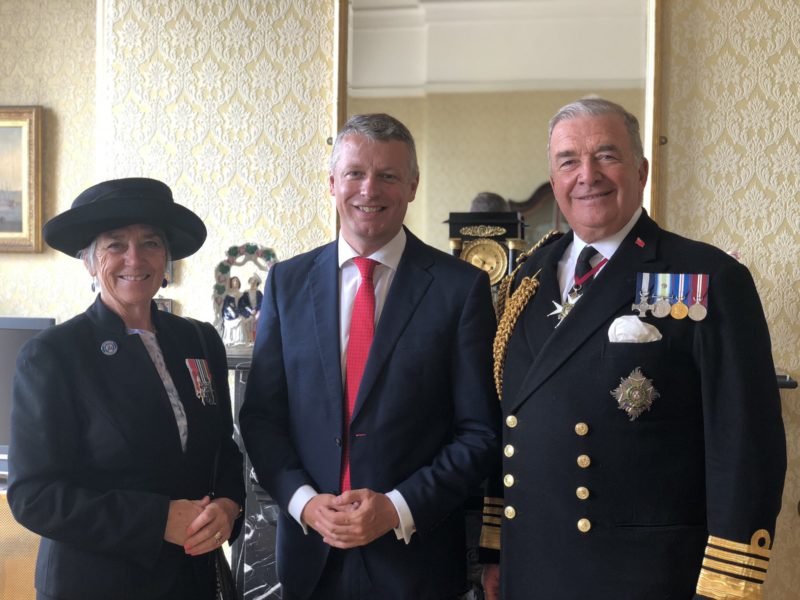 Luke with former First Sea Lord, Lord West