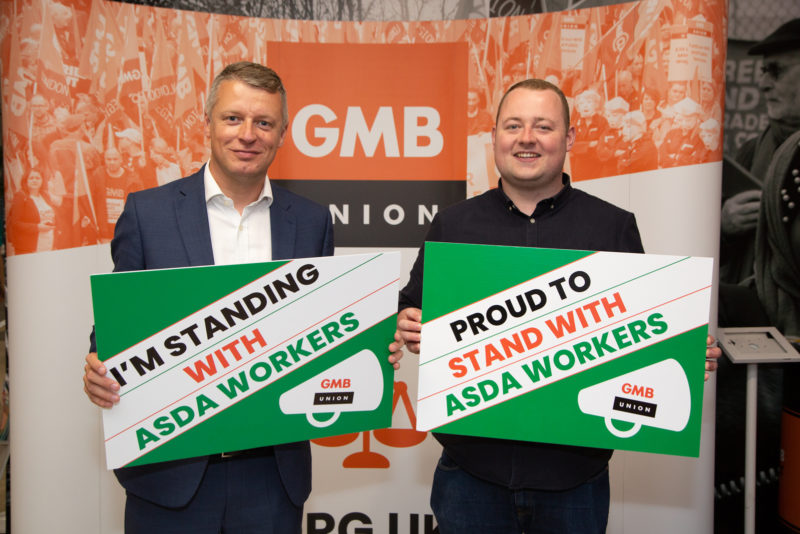 Luke supports Asda staff at Party Conference Sept 2019