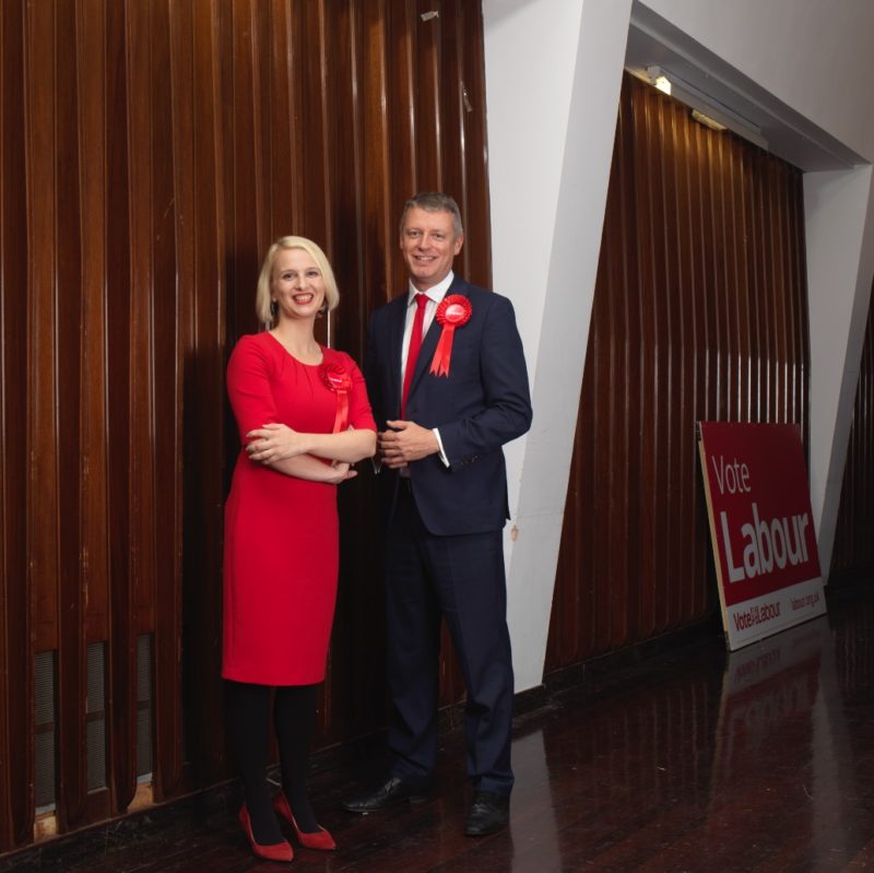 Luke with Charlotte Holloway, Labour
