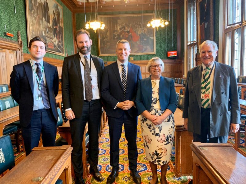 Luke with some of his fellow Officers of the APPG for the Mayflower 400