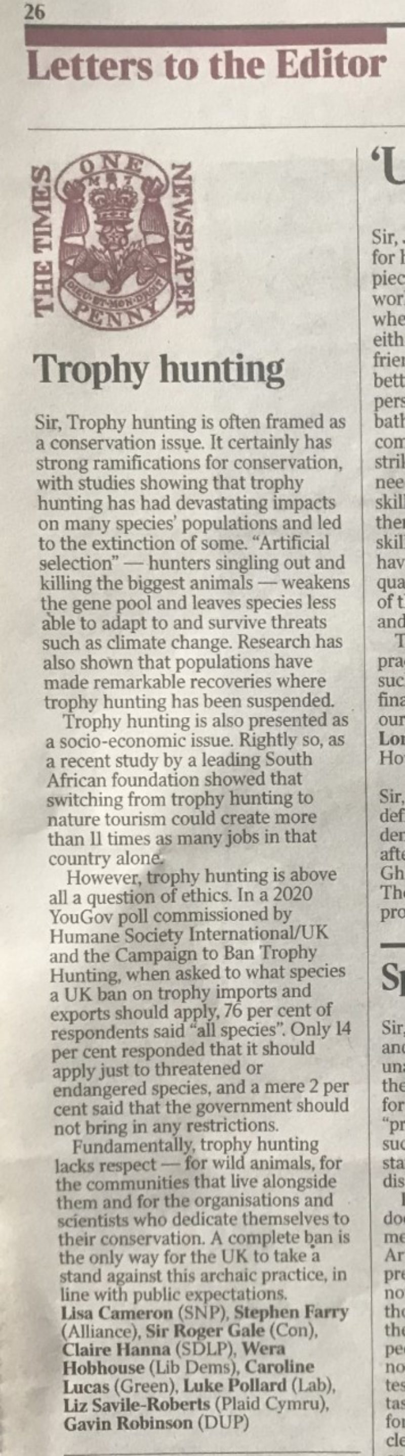 Campaign to Ban Trophy Hunting