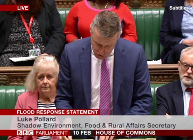 Luke Responding to government Flood Statement in the House of Commons
