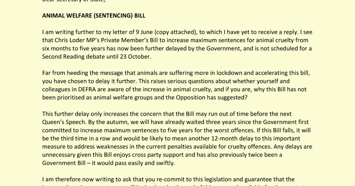 Luke demands higher sentences for animal cruelty - Luke Pollard MP
