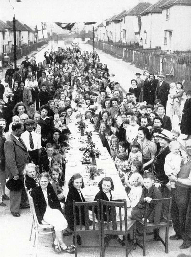 VJ Day in Plymouth. Image courtesy of Pinterest