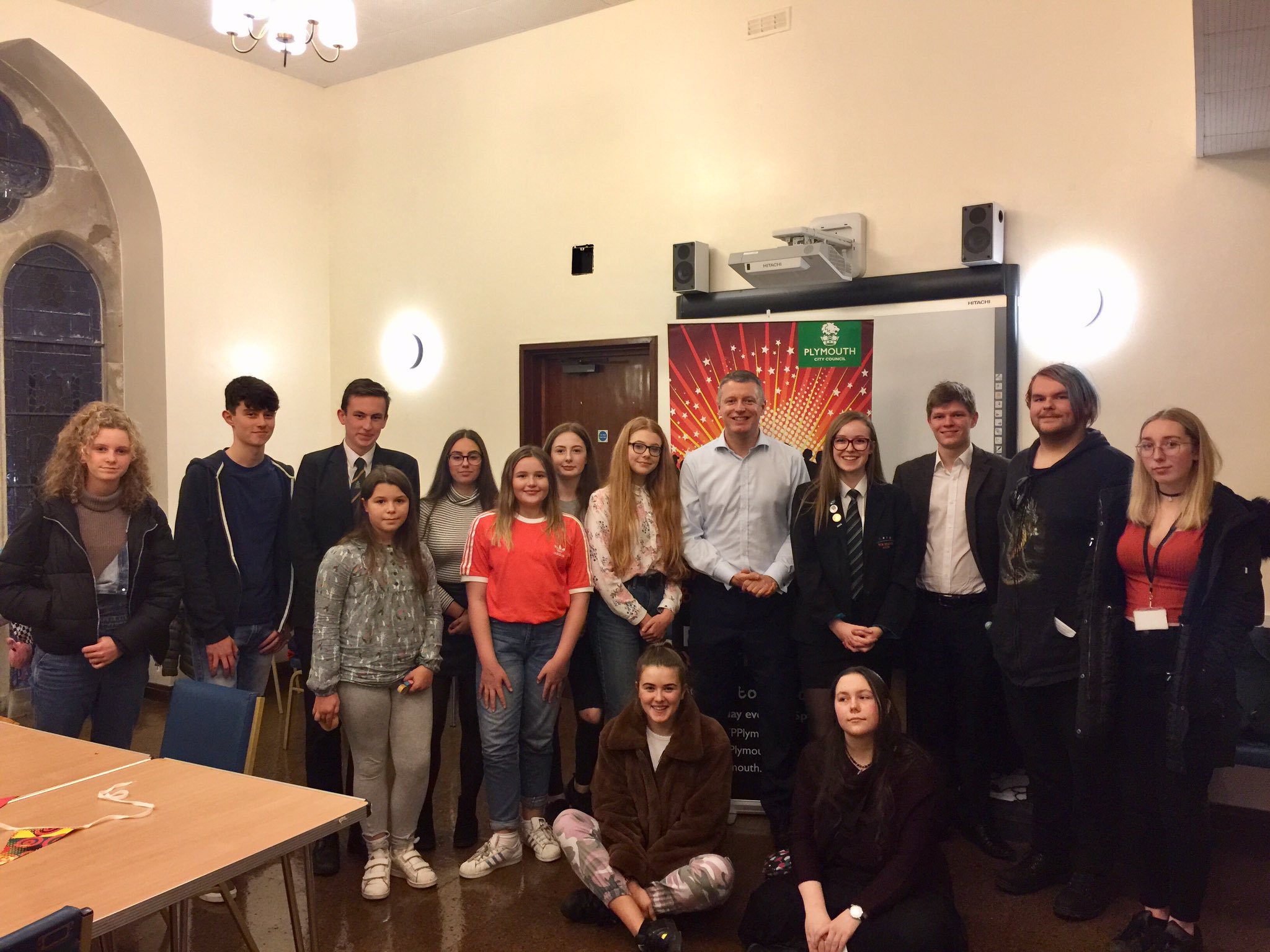 Luke meets with young people in Plymouth