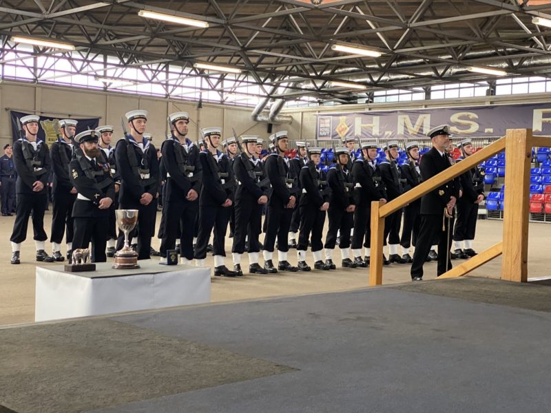 Newly-qualified sailors at their passing out parade