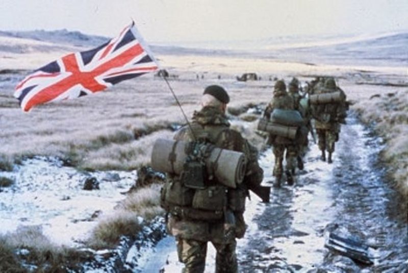 Marines in the Falklands