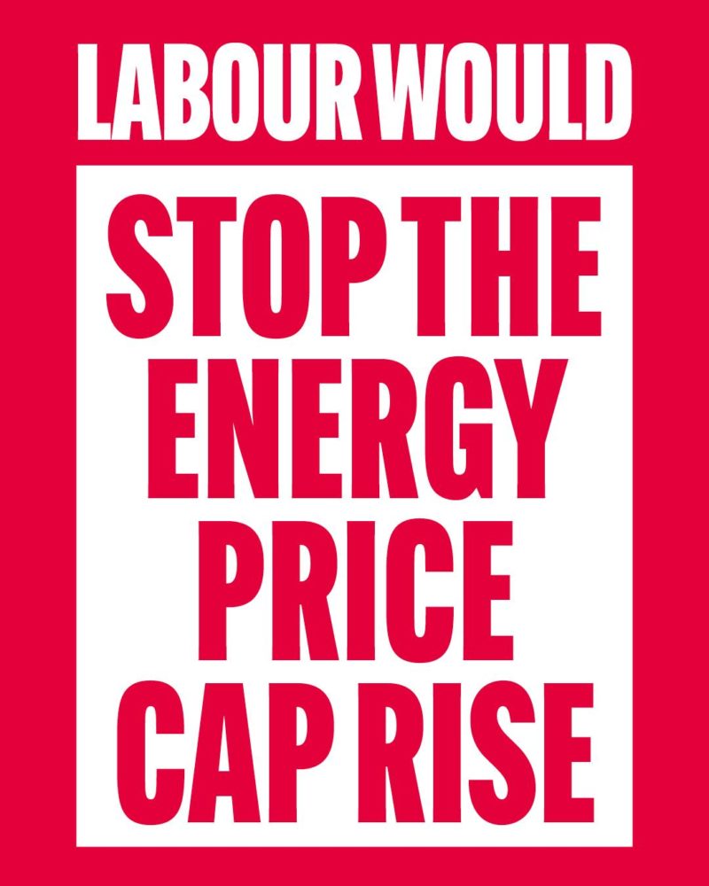 Labour is calling on the government to stop the energy price cap rise, funded by additional tax on the rocketing profits of oil and gas producers