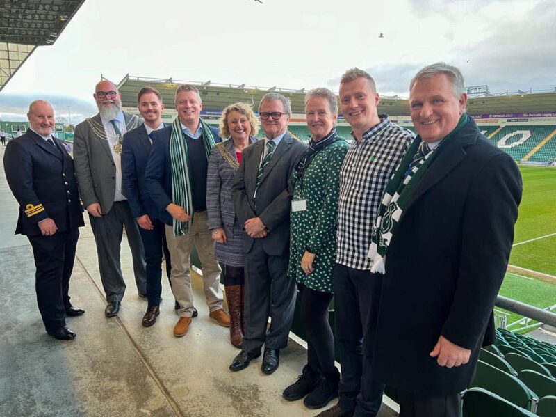 Everyone gathers to watch Argyle and the annual armed forces event