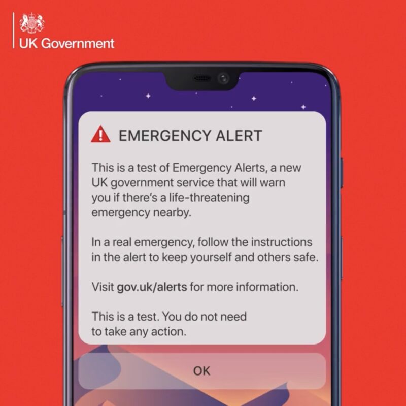 Emergency alerts message